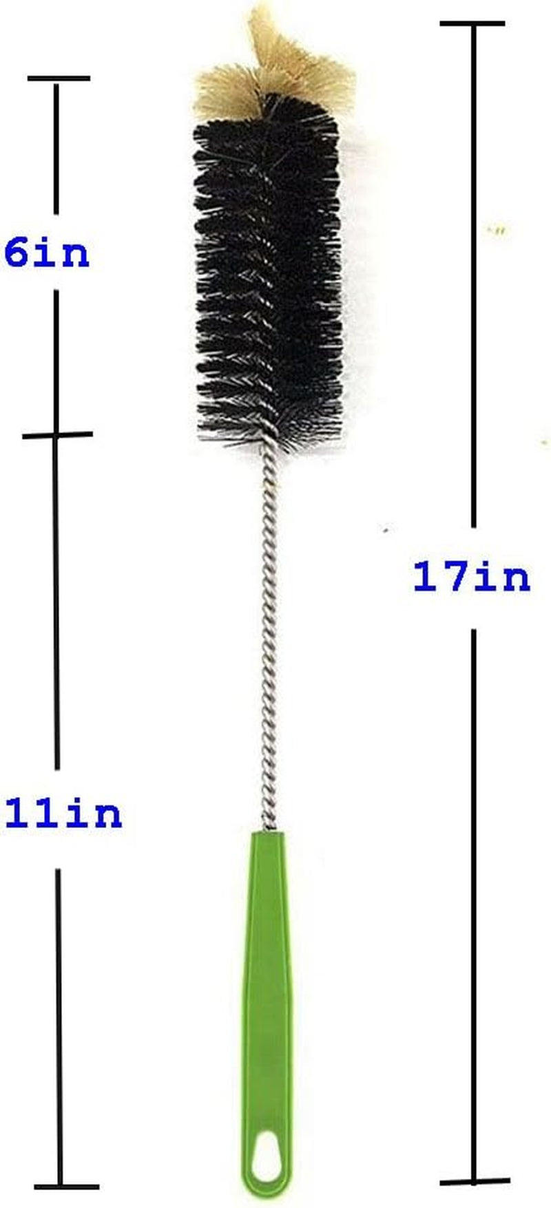 Long Handles Bottle Brush Set, 2 Pack Bendable Cleaning Scrubbing Brush, for Bottles, Cups, Sinks and More