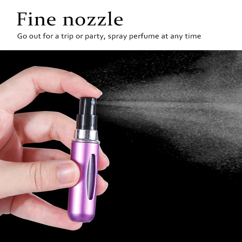 8Ml/5Ml Mini Bottle Refillable Perfume Spray with Spray Scent Pump Empty Cosmetic Containers Portable Atomizer Bottle