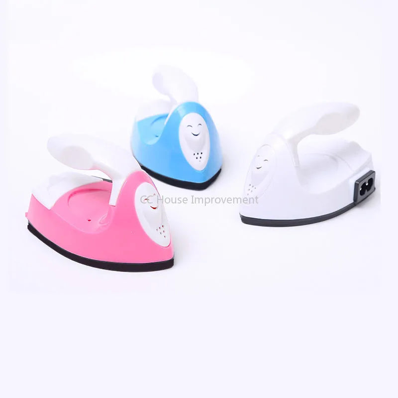 Mini Iron Portable DIY Toy Jigsaw Cloth Stickers Creative Painting Hot Paper Hot Drilling Spell Doudou Small Electric Iron